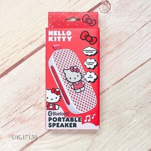 Sanrio Hello Kitty Bluetooth Wireless Portable USB Speaker Red and White New